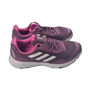 Adidas Terrex Tracefinder Trail Running Shoes Women's Purple Pink White 11